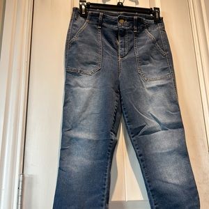 Level 99 Skinny Jeans with Raw Hem.